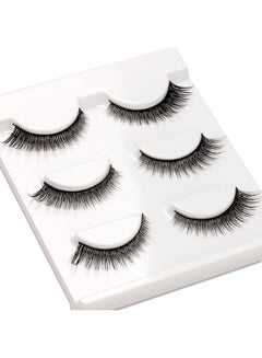 Generic Pair Of 3 8D Reusable False Eyelashes Black  - Image 3