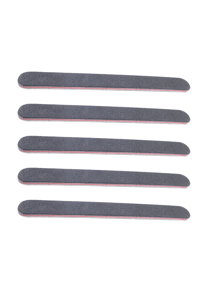 5-Piece Nail Filer Set Grey/Red - Image 1