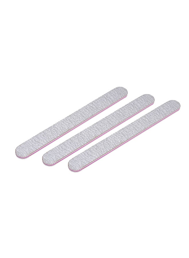 طقم مبارد للأظافر من 3 قطع فضي - Image 1