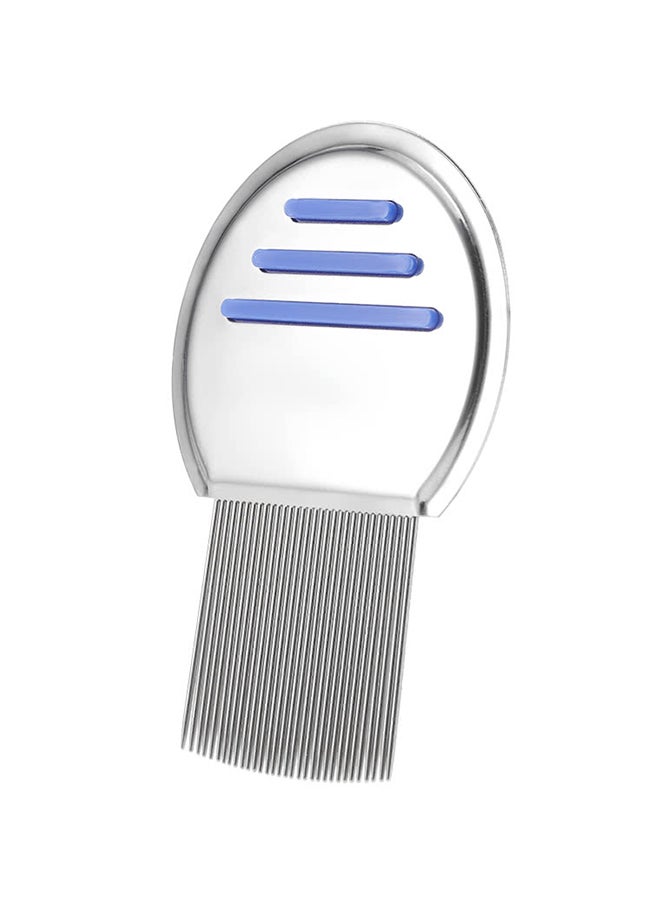 Generic Stainless Steel Lice Comb Silver/Blue - Image 1
