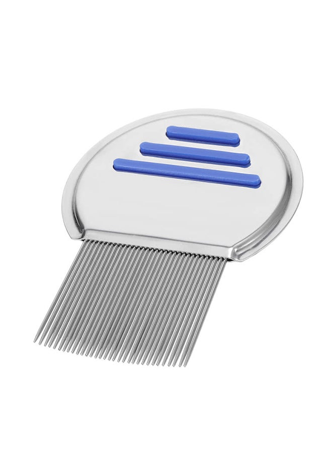 Generic Stainless Steel Lice Comb Silver/Blue - Image 2
