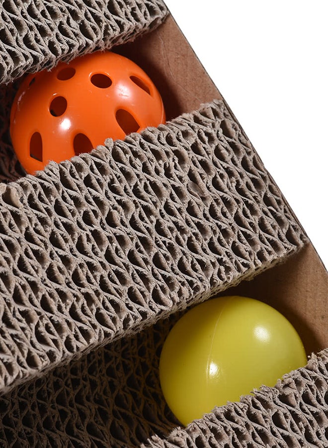 Multipurpose Scratcher Lounge Toy Tan - Image 4