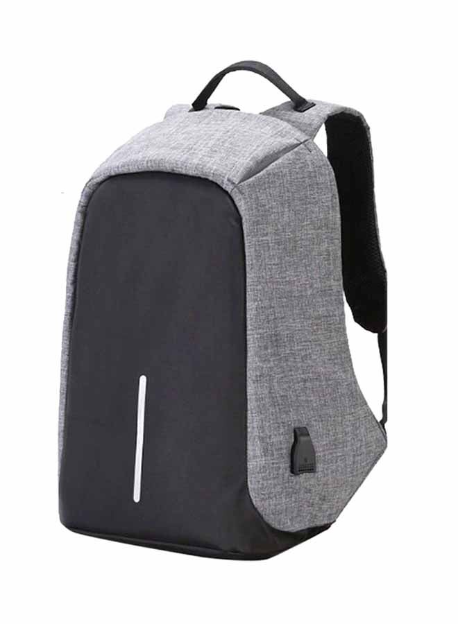 Generic Anti-Theft Laptop Backpack With USB Charging Port Grey/Black  - Image 1