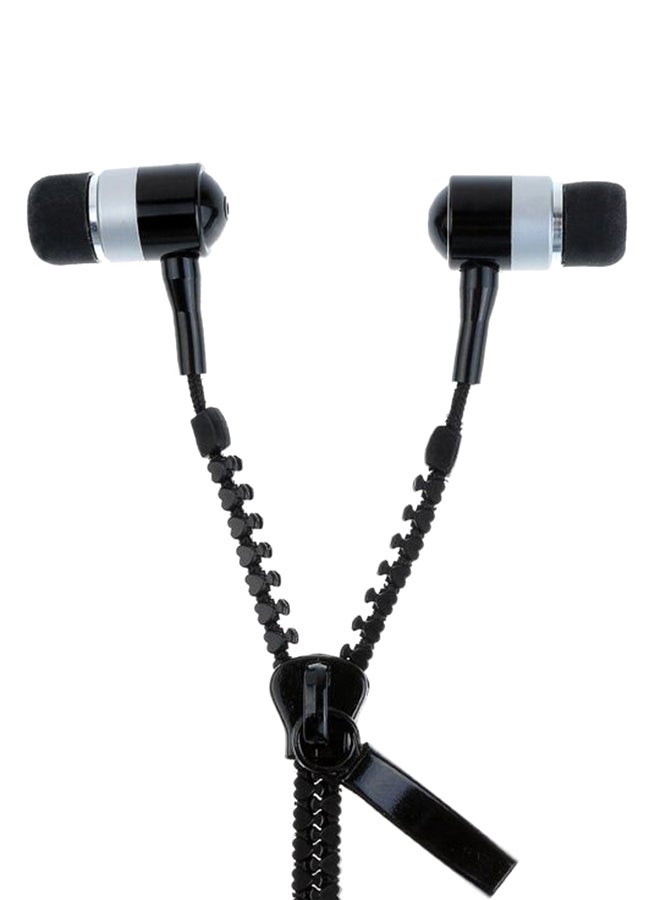 Broadway - In-Ear Zipper Earphones Black - Image 1