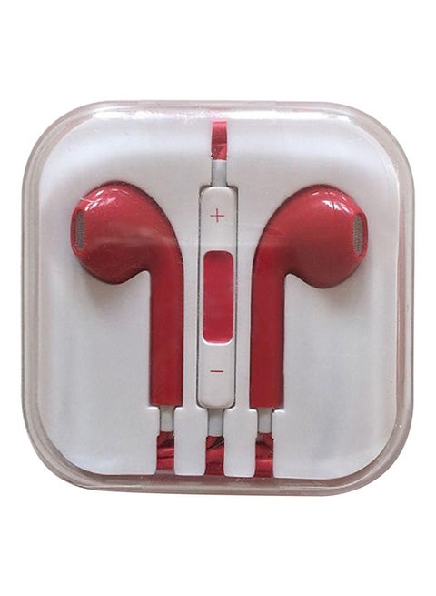 In-Ear Wired Earphones Red
