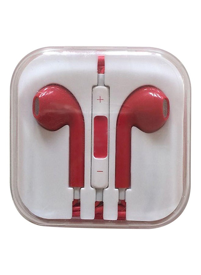 In-Ear Wired Earphones Red 