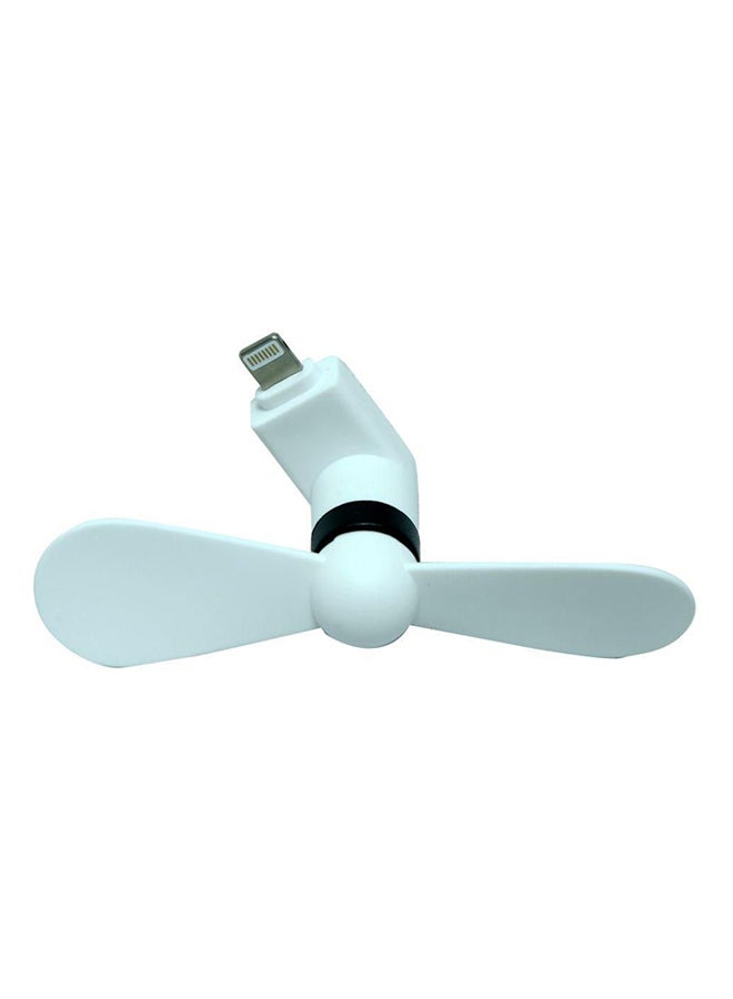 Portable USB Fan For iPhone 5/6 White