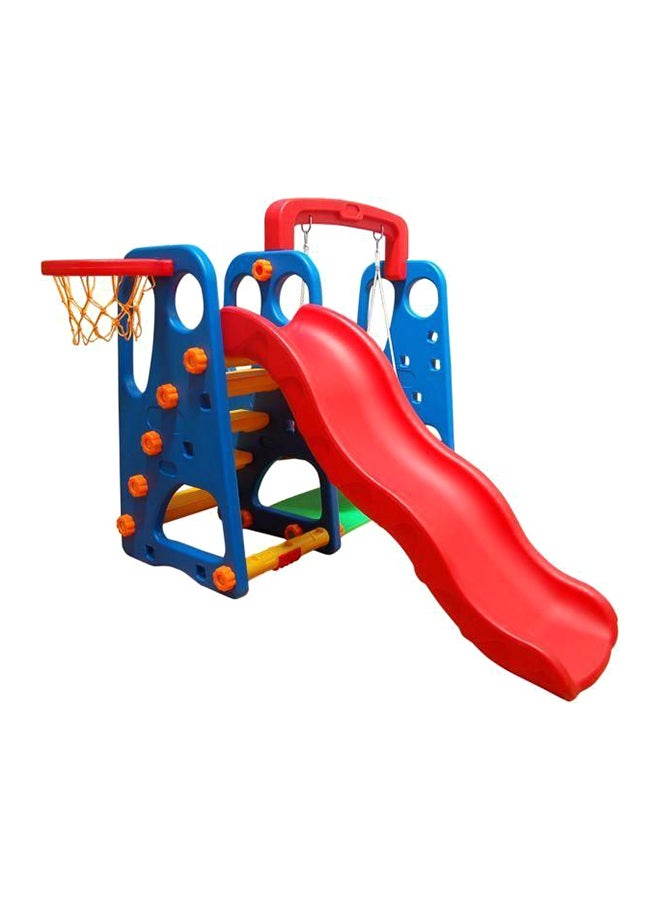 RBWTOY Swing And Slide Set with Basketball Ring 170x170x130cm  - Image 1