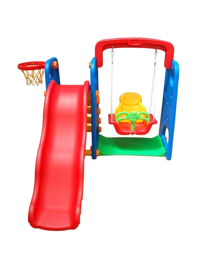 RBWTOY Swing And Slide Set with Basketball Ring 170x170x130cm  - Image 2