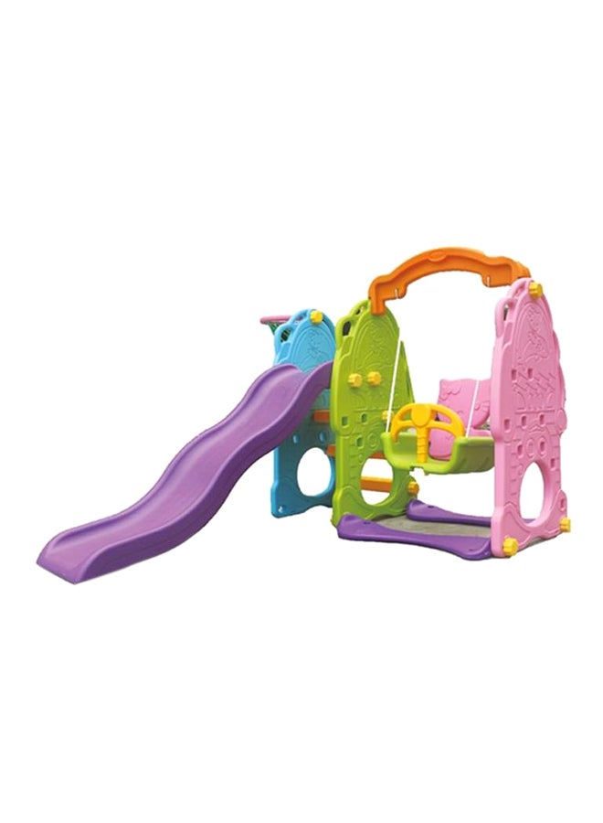 RBWTOY 3-In-1 Slide And Swing Outdoor Play Set 185x162.5x125cm - Image 1