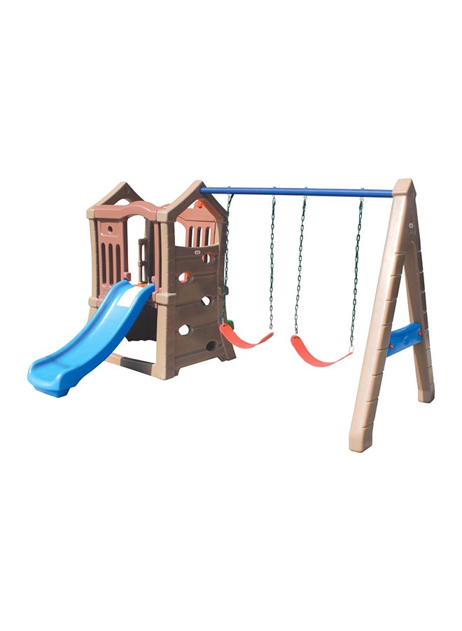 RBWTOY Indoor Outdoor Slide And Swing Set 329x257x175cm - Image 2