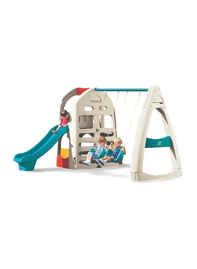 RBWTOY Indoor Outdoor Slide And Swing Set 280x270x195cm - Image 2