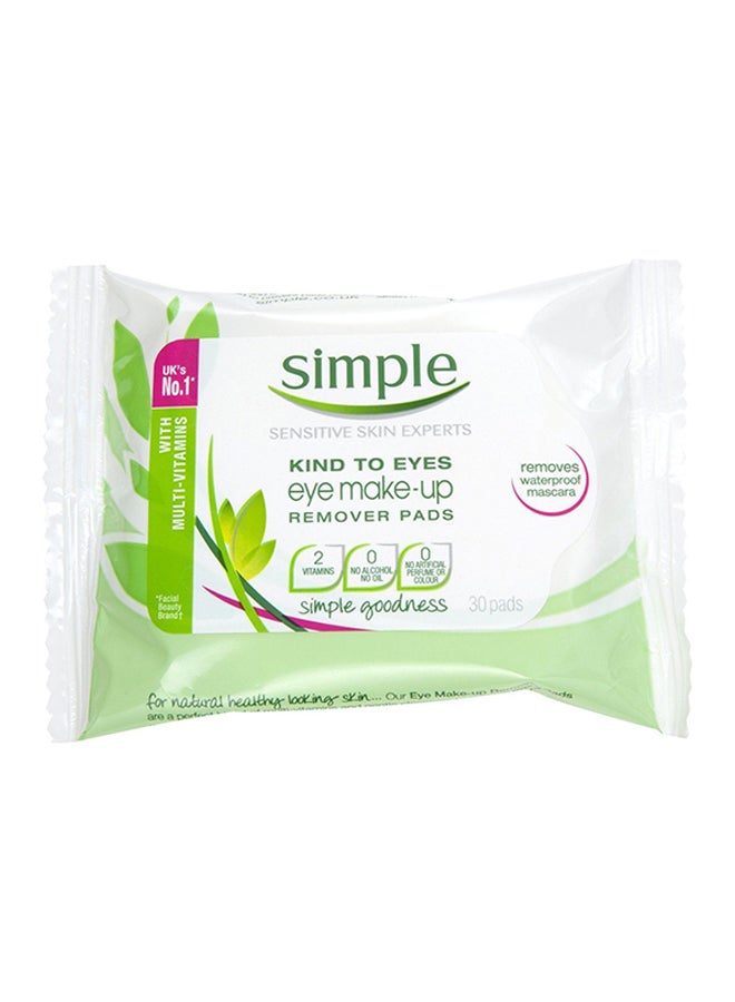 سمبل مجموعة من 30 منديل مزيل لمكياج العيون