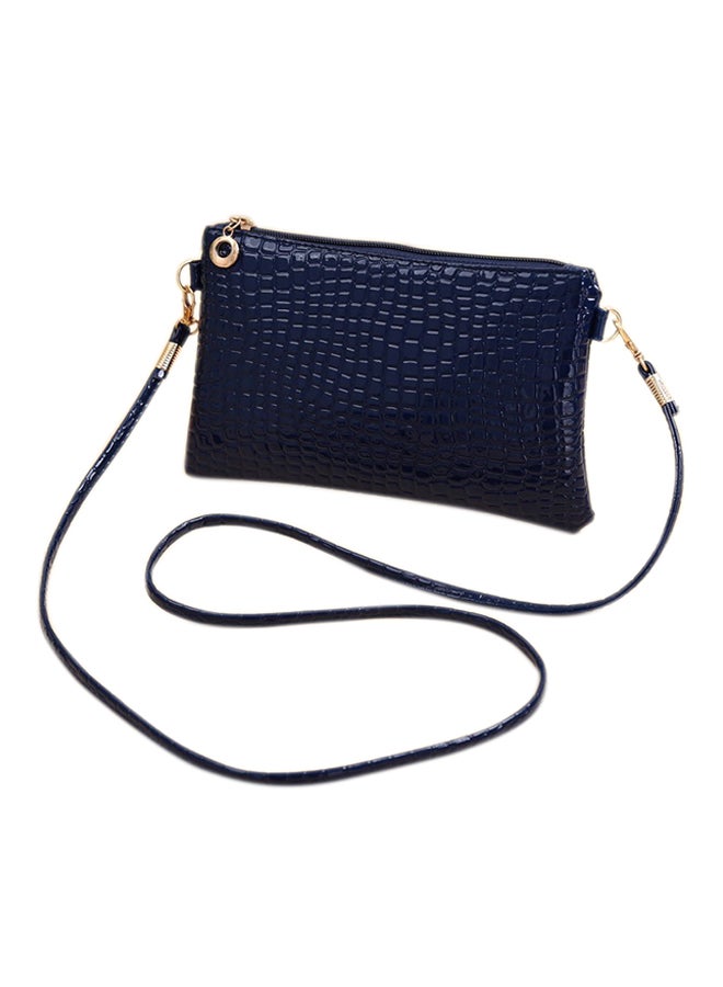 Generic - Crocodile Pattern Summer Crossbody Bag Dark Blue - Image 1