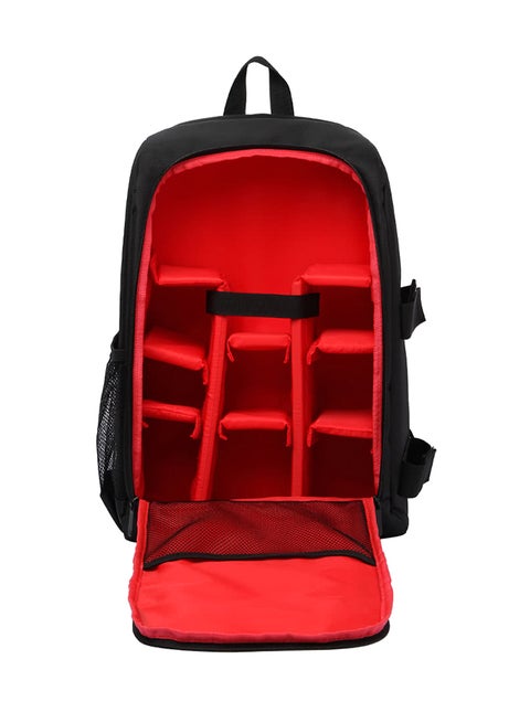 Padded Camera Bag With Rain Cover And Laptop Case Black