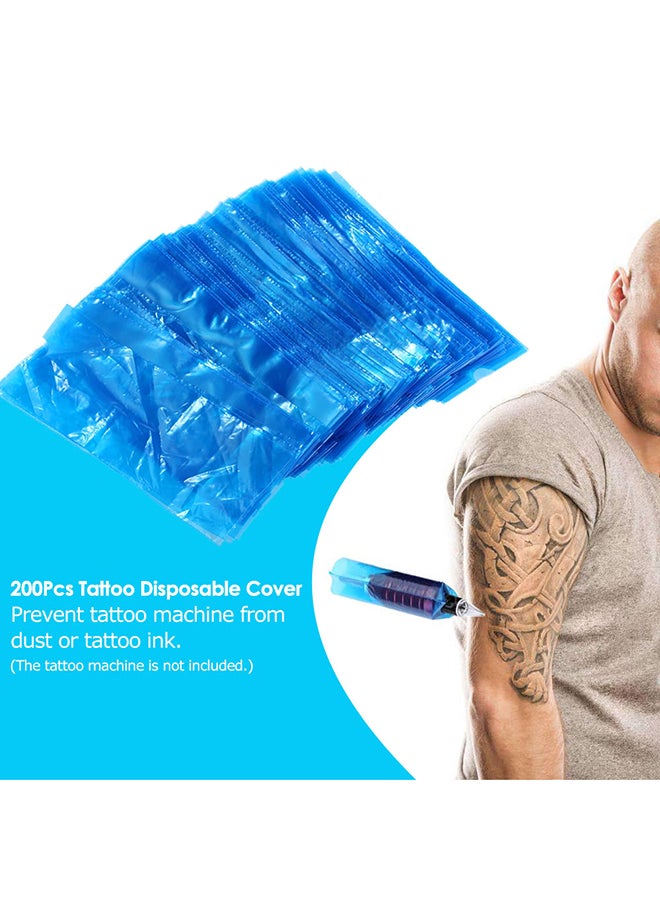 Generic - 200-Piece Disposable Tattoo Cover Blue - Image 1