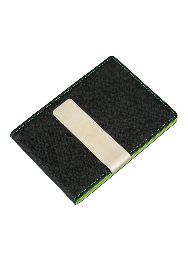 Money Clip Slim Wallet Green/Black  - Image 2