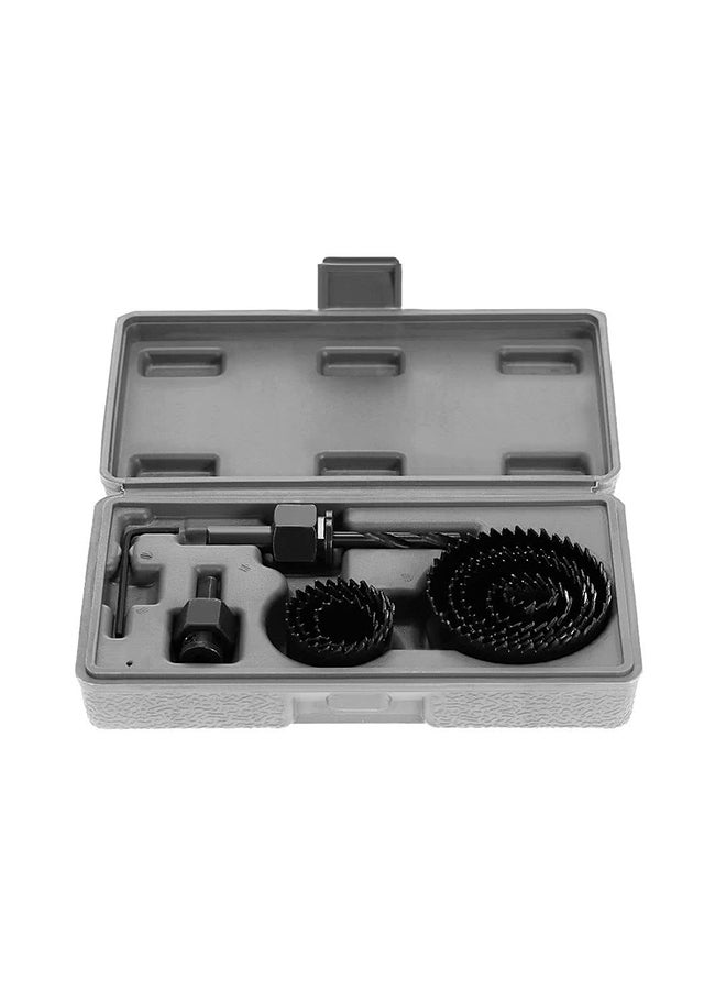11-Piece Steel Holesaw Set Black - Image 5