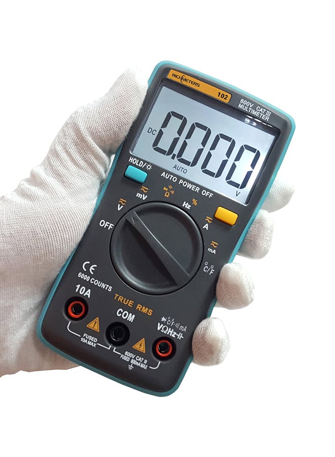 RICHMETERS Multifunctional Digital Multimeter Grey/Blue 13x6.5x3.2centimeter  - Image 3