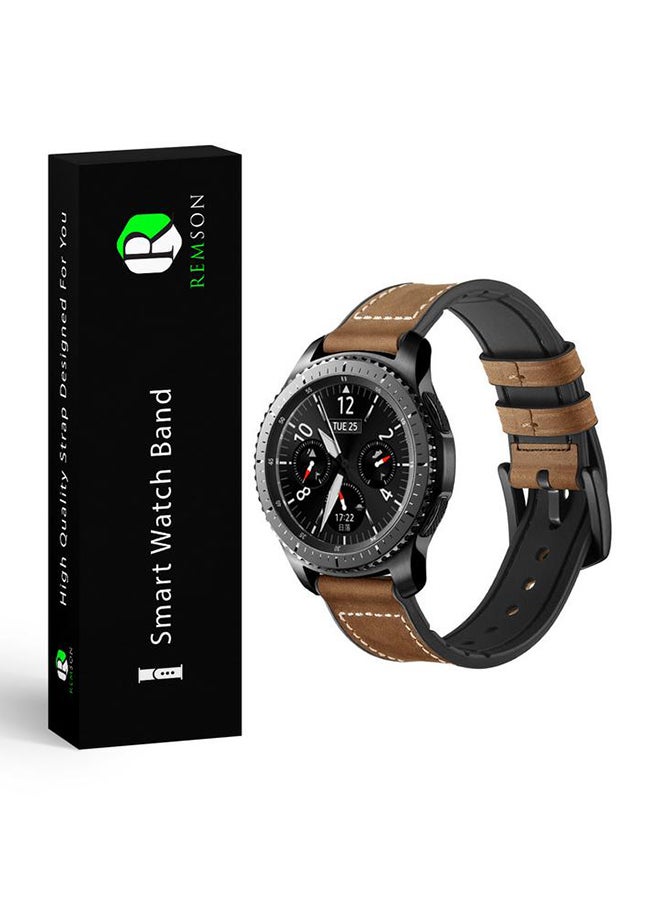 Replacement Strap For Samsung Galaxy Gear S3 Brown