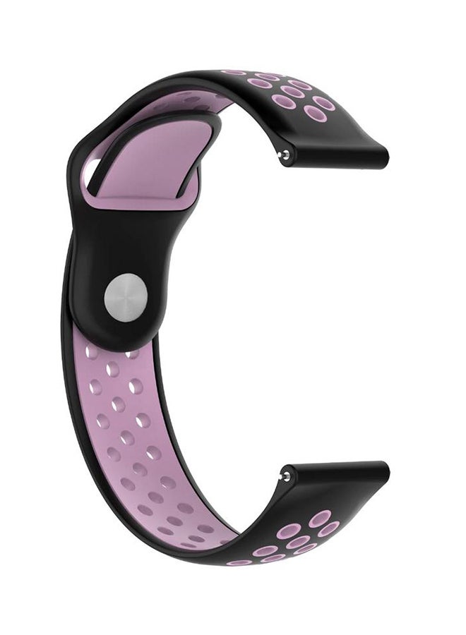 Remson Replacement Strap For Amazfit Pace Black/Purple - Image 2