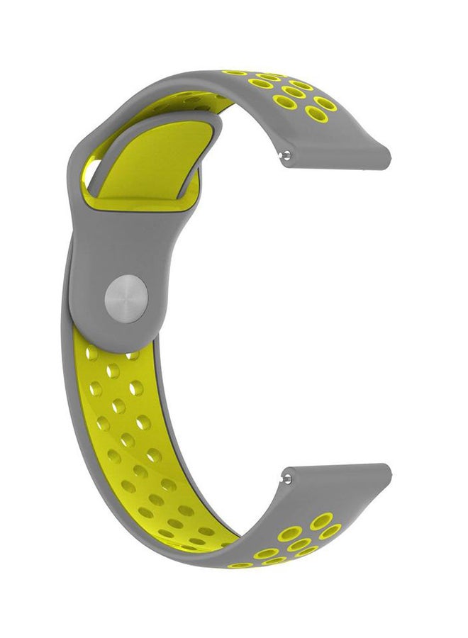 Remson Replacement Strap For Amazfit Pace Grey/Yellow - Image 2