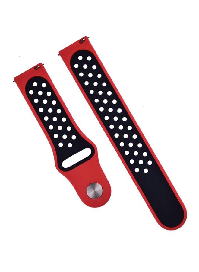 Remson Replacement Strap For Amazfit Pace Red/Black - Image 3