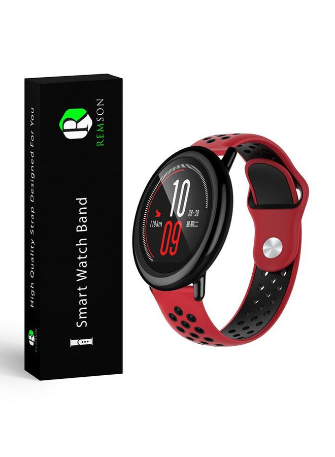 Remson Replacement Strap For Amazfit Pace Red/Black - Image 4