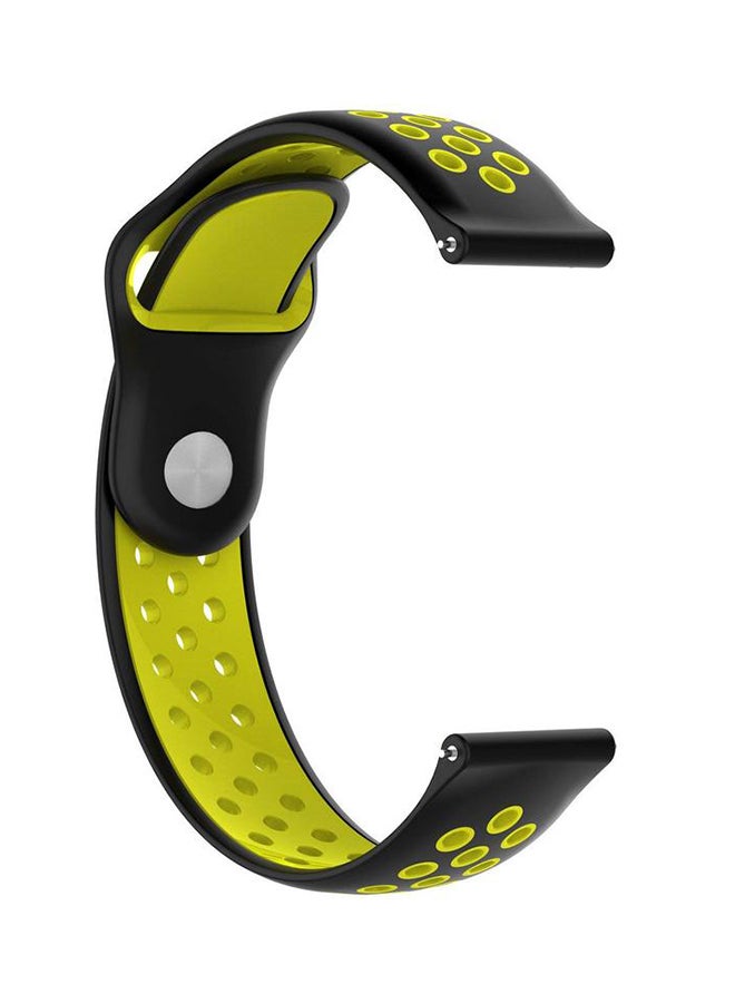 Remson Replacement Strap For Amazfit Pace Black/Yellow - Image 2