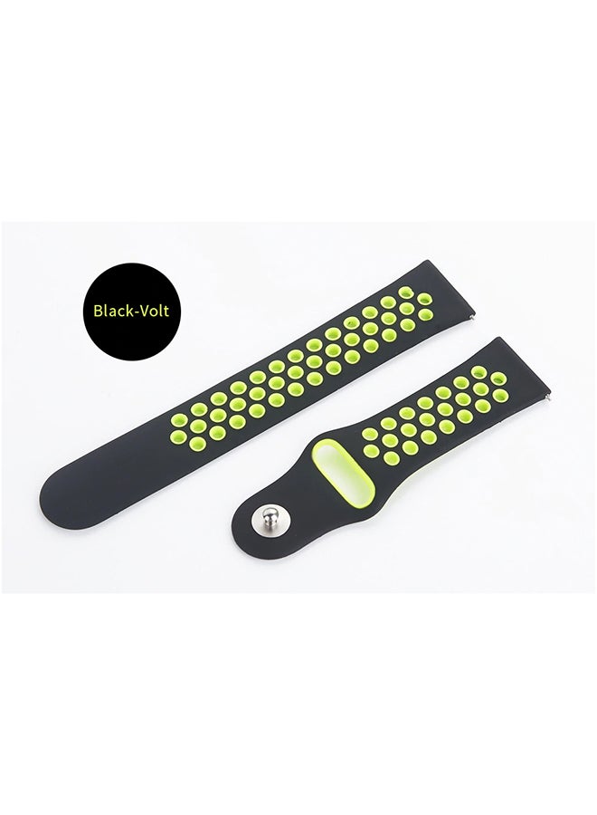 Remson Replacement Strap For Amazfit Pace Black/Yellow - Image 3