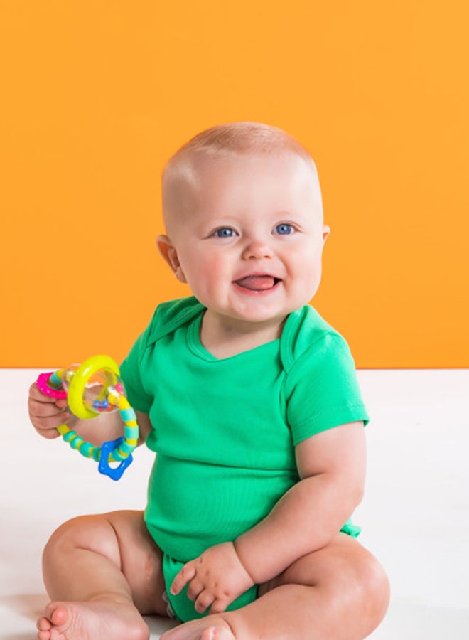 Bright Starts Grab and Spin Rattle Toy 5.08 x10.16 x12.7cm - Image 2