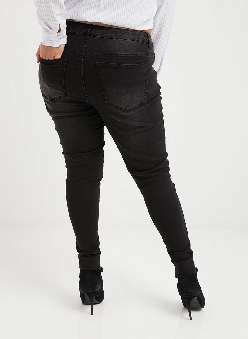 rue21 Distressed Jeans Black