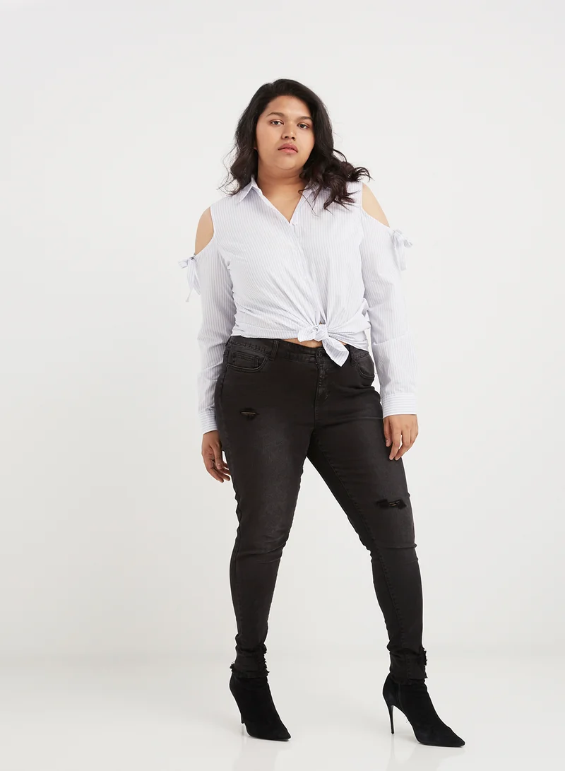 rue21 Distressed Jeans Black