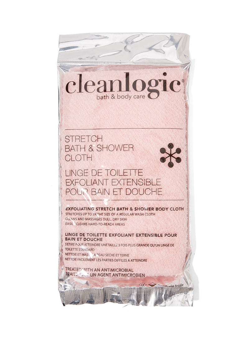 Stretch Bath & Shower Cloth Baby Pink