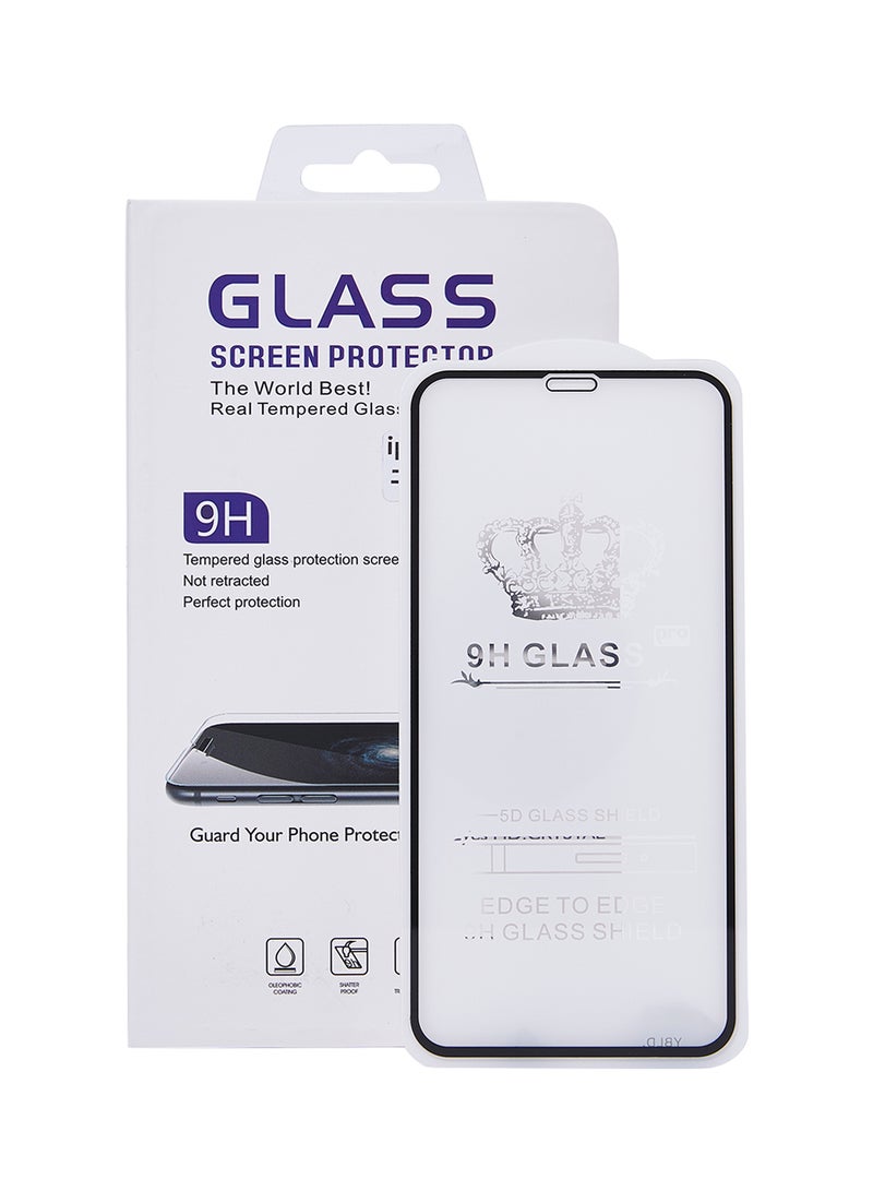 QLT Full Coverage Glass Screen Protector For iPhone XS Clear - Image 1