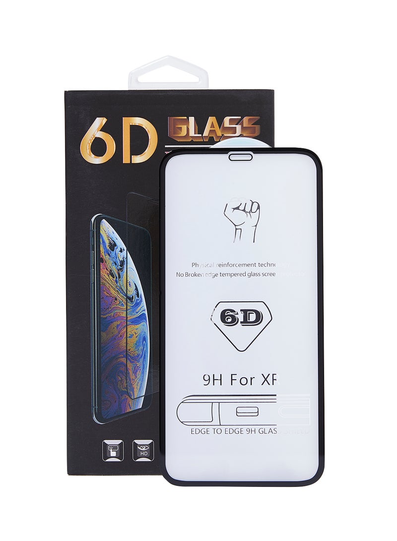 QLT 6D Scratch-Resistant Tempered Glass Screen Protector For iPhone XR Clear - Image 1