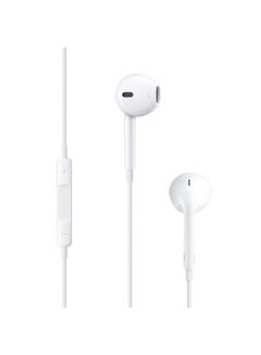 Generic Earbuds With Remote And Mic White  - Image 1