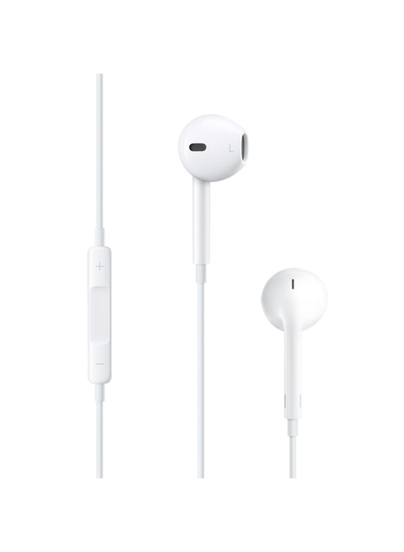 Generic Earbuds With Remote And Mic White  - Image 1