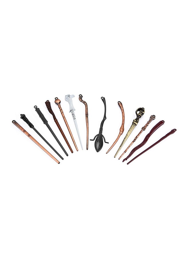 13-Piece Harry Potter Magic Wand Set Kit With Necklace Keychain  - Image 1