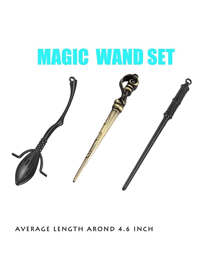 13-Piece Harry Potter Magic Wand Set Kit With Necklace Keychain  - Image 3