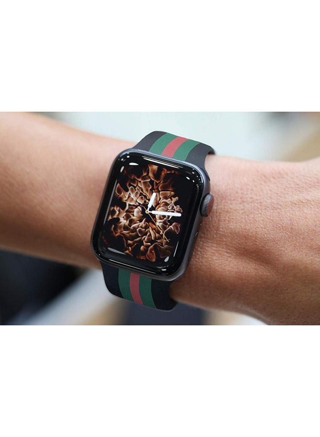 LNKOO - Replacement Band For Apple Watch Series 1/2/3/4 40mm Green/Black/Red - Image 1