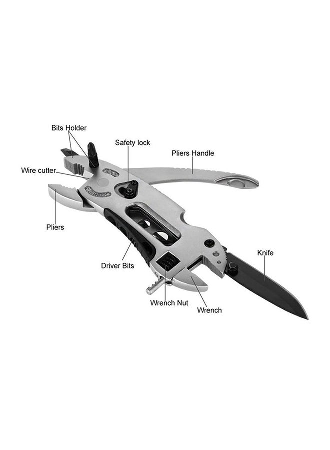 Multipurpose Pocket Tool Silver 12cm - Image 3