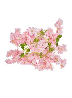 Yatai Decorative Artificial Hanging Cherry Flowers Pink/Green 190centimeter  - Image 1