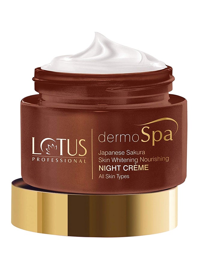 Lotus - Dermo Spa Japanese Sakura Skin Whitening And Nourishing Night Creme 50grams - Image 1