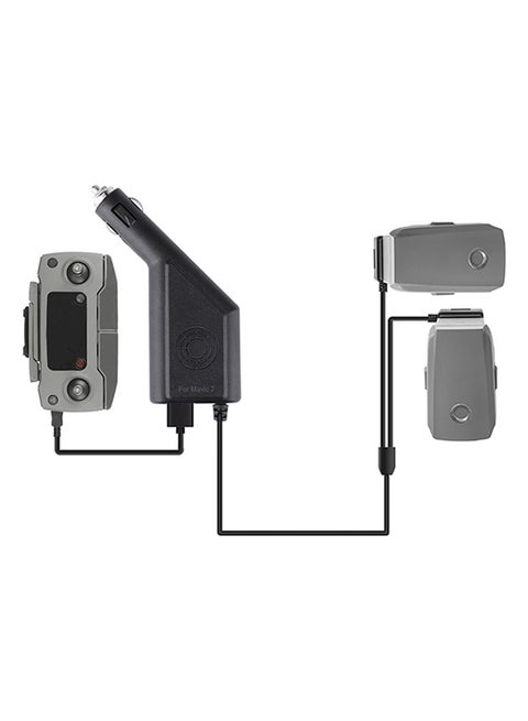 Remote Controller & Battery Charger Triple Output For DJI Mavic 2 Pro/Zoom Black