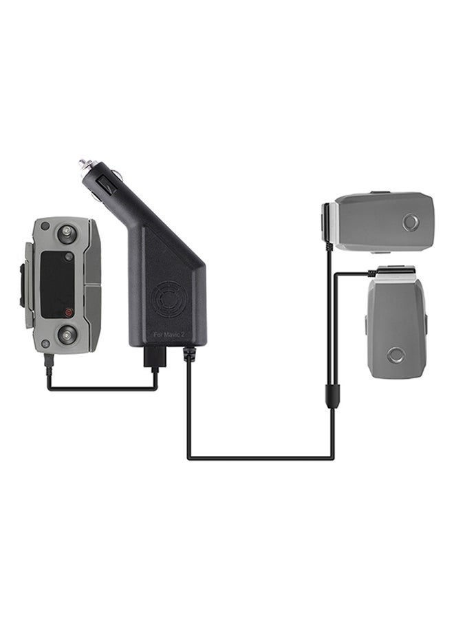 Generic - Remote Controller & Battery Charger Triple Output For DJI Mavic 2 Pro/Zoom Black - Image 1