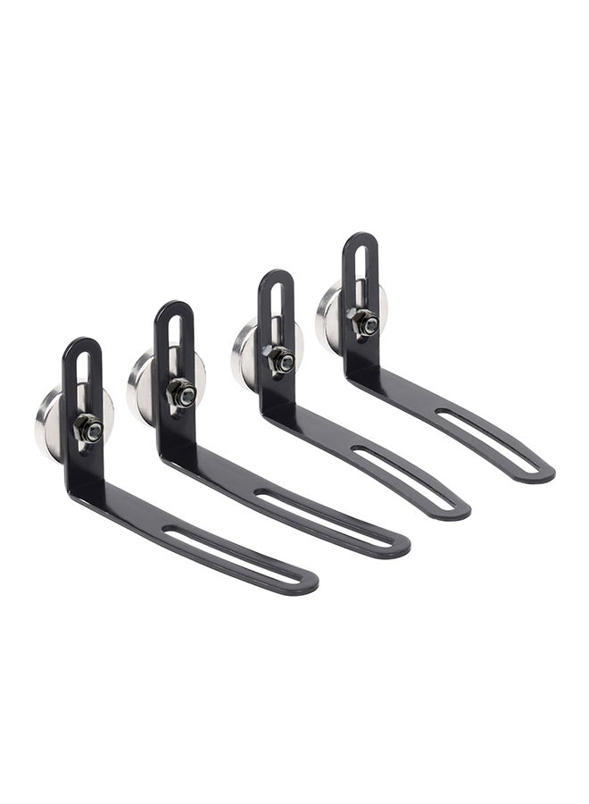 4-Piece Shell Body Mount Metal L-Bracket With Magnet For Traxxas Redcat Axial SCX10 90046 D90 1/10 RC Crawler Car 9x6x2cm  - Image 2