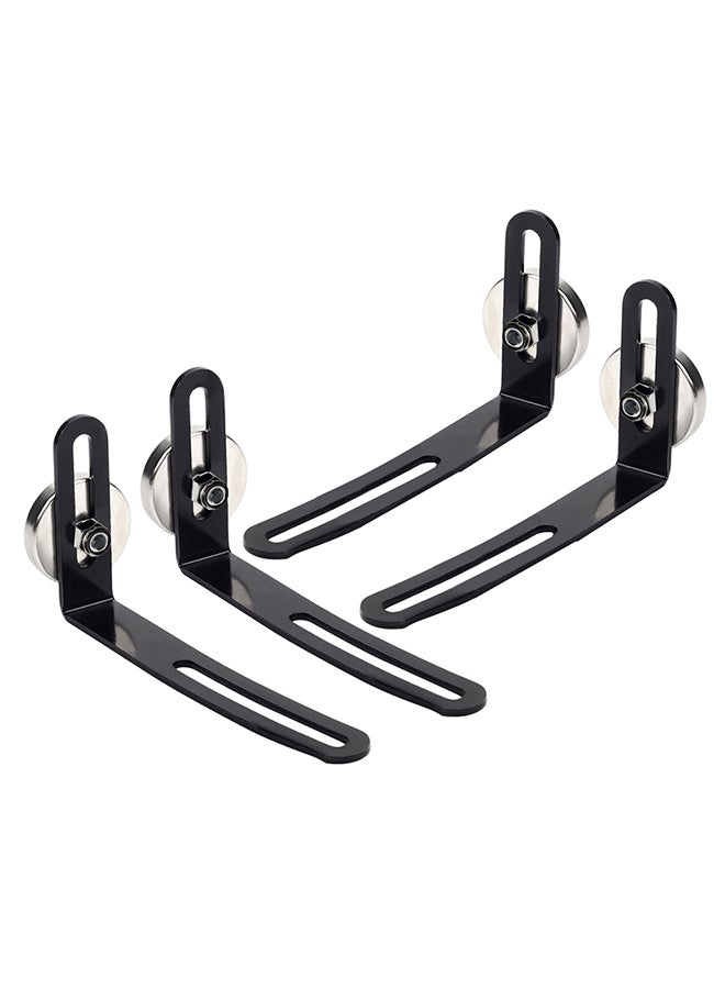 4-Piece Shell Body Mount Metal L-Bracket With Magnet For Traxxas Redcat Axial SCX10 90046 D90 1/10 RC Crawler Car 9x6x2cm  - Image 4