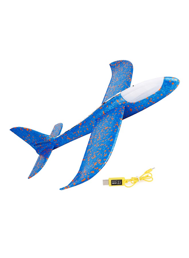 Hand Throwing Foam Airplane With Head & Body LED Lights Toy 48x16x6cm  - Image 1