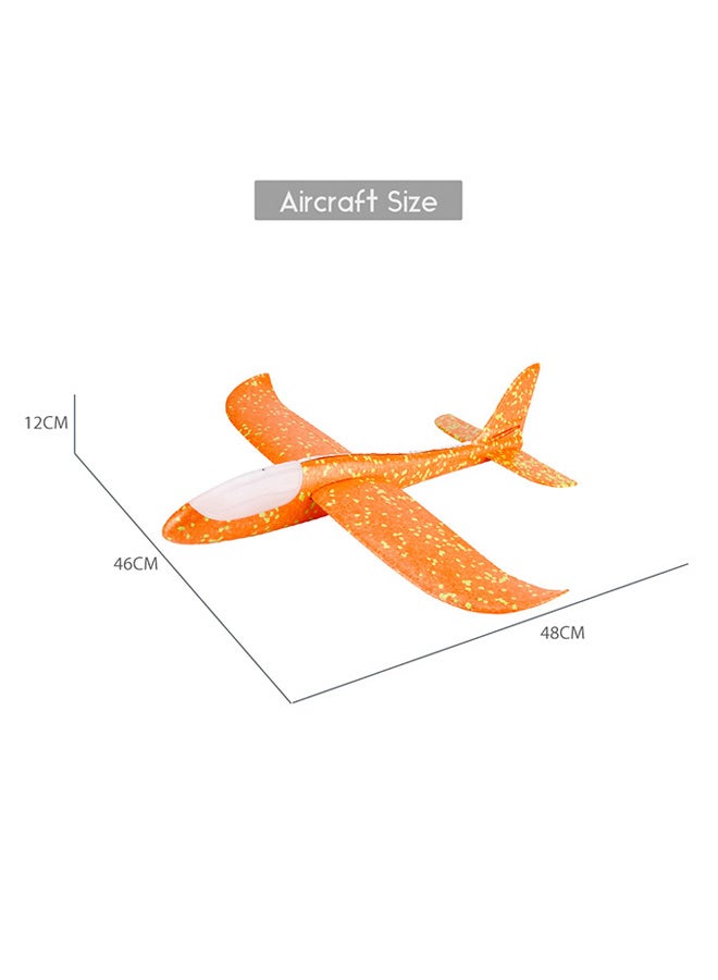 Hand Throwing Foam Airplane With Head and Body LED Lights Toy 48x16x6cm  - Image 2
